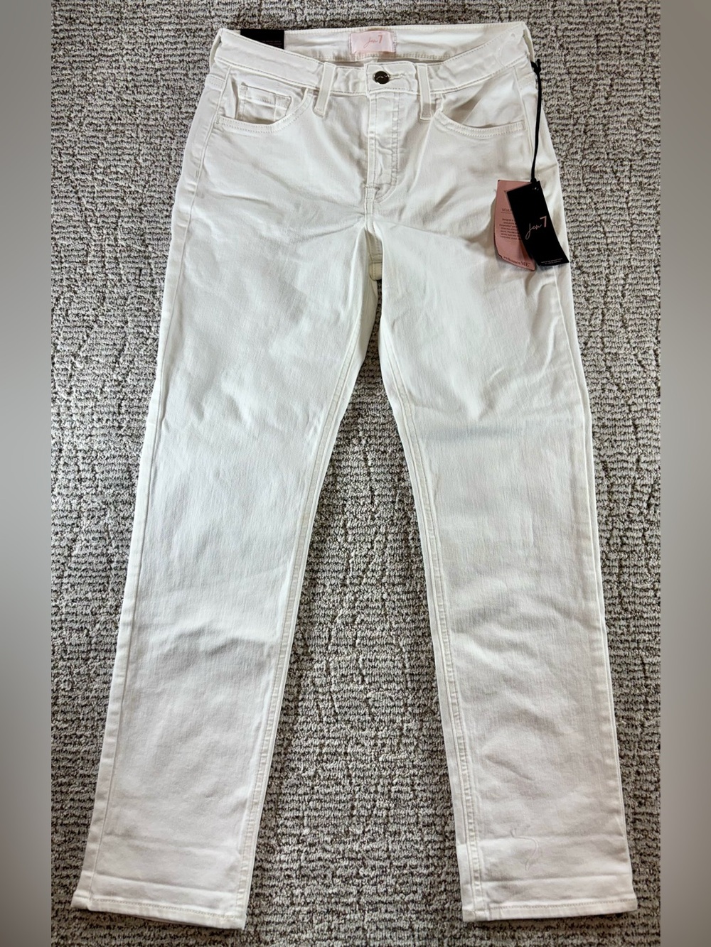 NWT Jen7 by 7 For All Mankind Women’s Size‎ 6 White Ankle Skinny Jeans